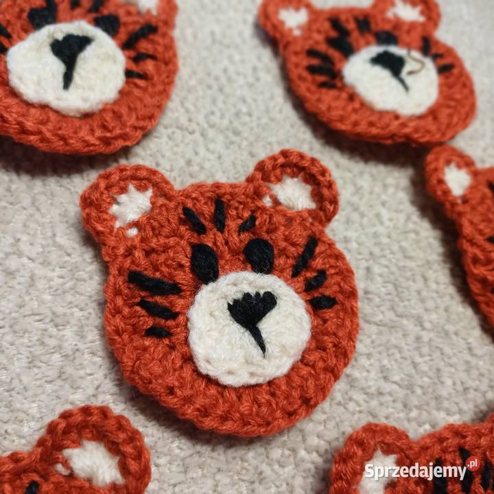 Tygrysek aplikacja kotylion naszywka Antyki, Sztuka, Kolekcje Lidzbark Warmiński