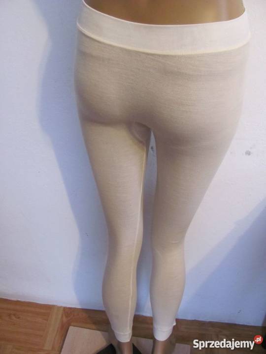 legginsy ocieplane kremowe EWA r36 Rozmiar 36(S)