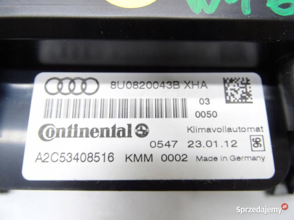 PANEL STEROWNIK NAWIEWU KLIMATYZACJI AUDI Q3 8U osobowe