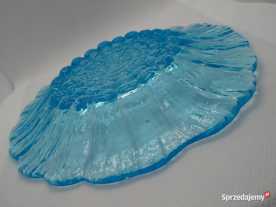 Frost talerz Cora patera niebieska 175 Szkło