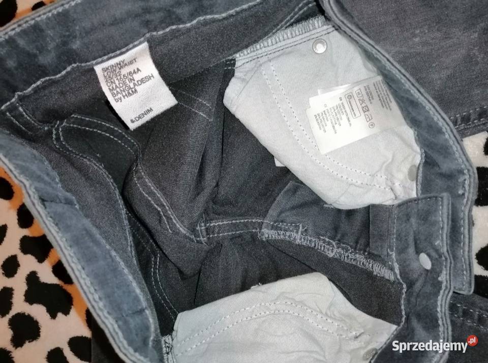 NOWE Szare Dżinsy jeansy spodnie rurki skinny HM Dżins  Leszno