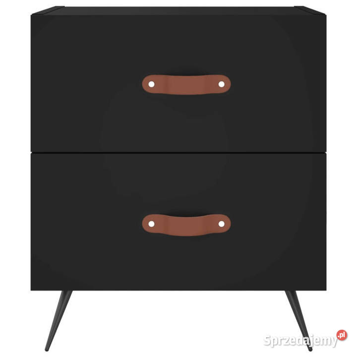 Szafki nocne 2 czarne 40x35x475 WM827247 Warszawa
