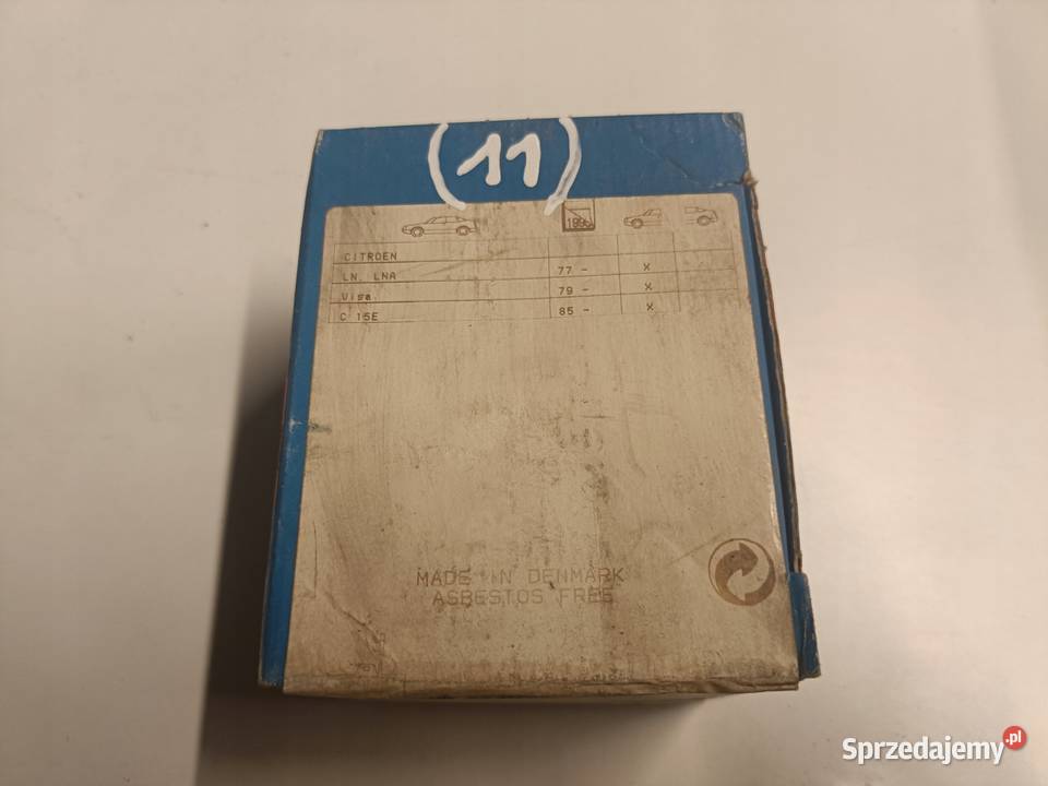 KLOCKI HAMULCOWE Citroen C15E Visa PRZEDNIE Klocki hamulcowe Rudka