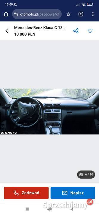 MercedesBenz klasa c LPGBENZYNA 180T kompr 143KM Wrocław