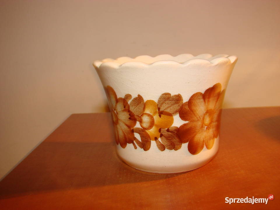 ZF Koło fajansowa osłonka na doniczkę Pruszcz Gdański