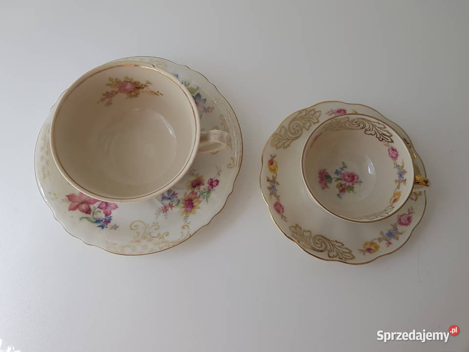 Porcelanowe filiżanki Porcelana i szkło