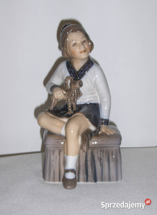 Dahl Jensen Porcelanowa figurka 1158 F UNIKAT łódzkie Łódź