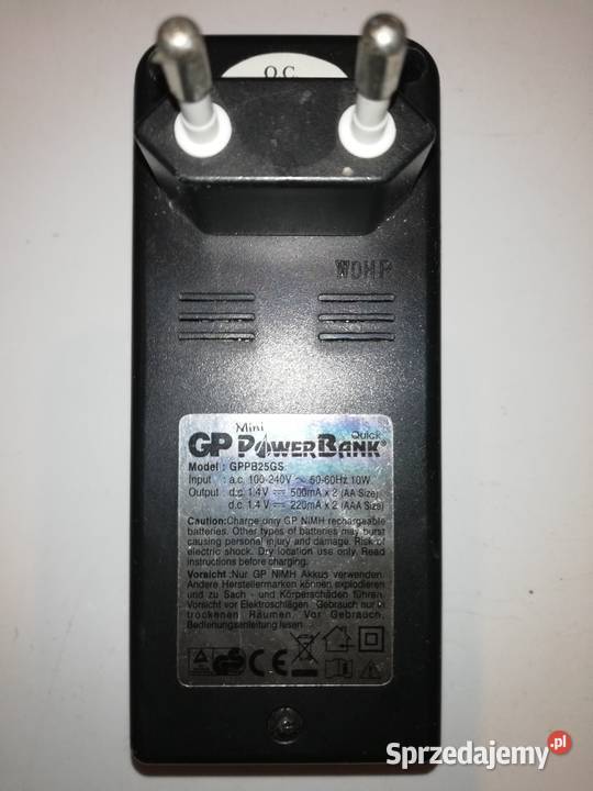 Ładowarka Power Bank GP 825 GS do baterii AA i