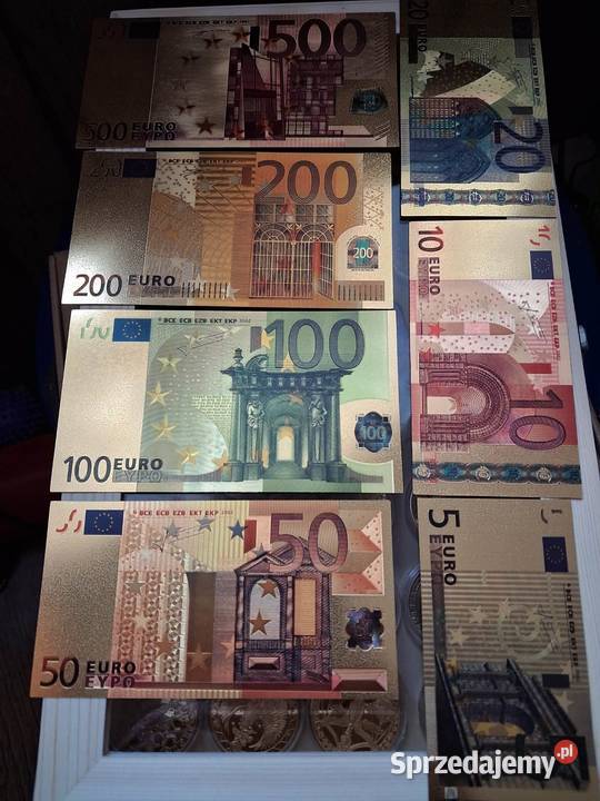 pieniądze banknoty kolekcjonerskie dolary euro