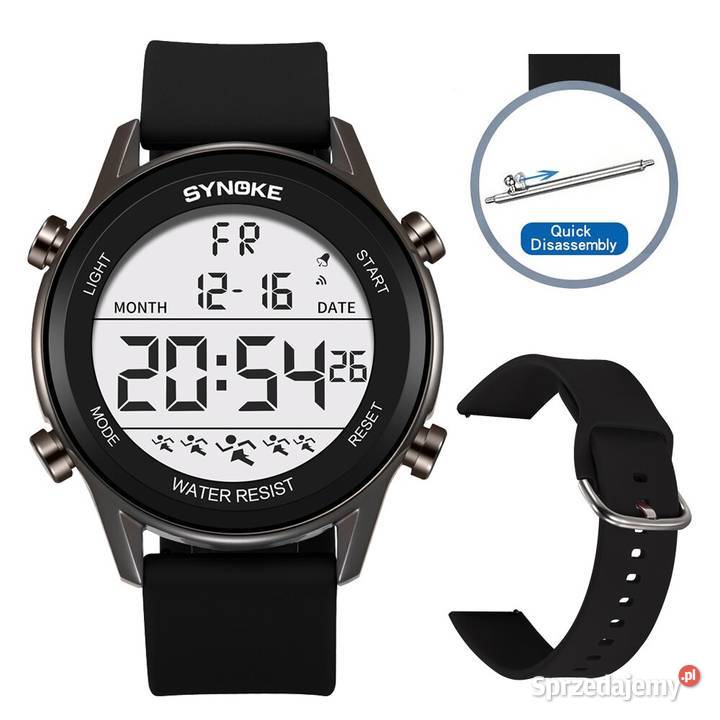 Zegarek sportowy elektroniczny LED Synoke męskie Zegarki Gorzów Wielkopolski