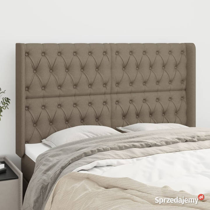 Zagłówek uszak taupe 147x16x118128 tkanina Warszawa