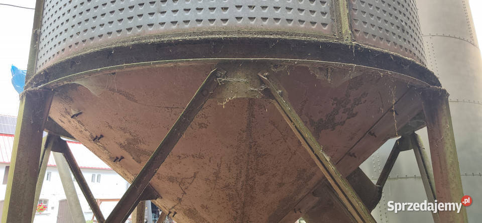 Silos zbożowylejowy samowyładowczy 6m ok 30 m3 Oborzany