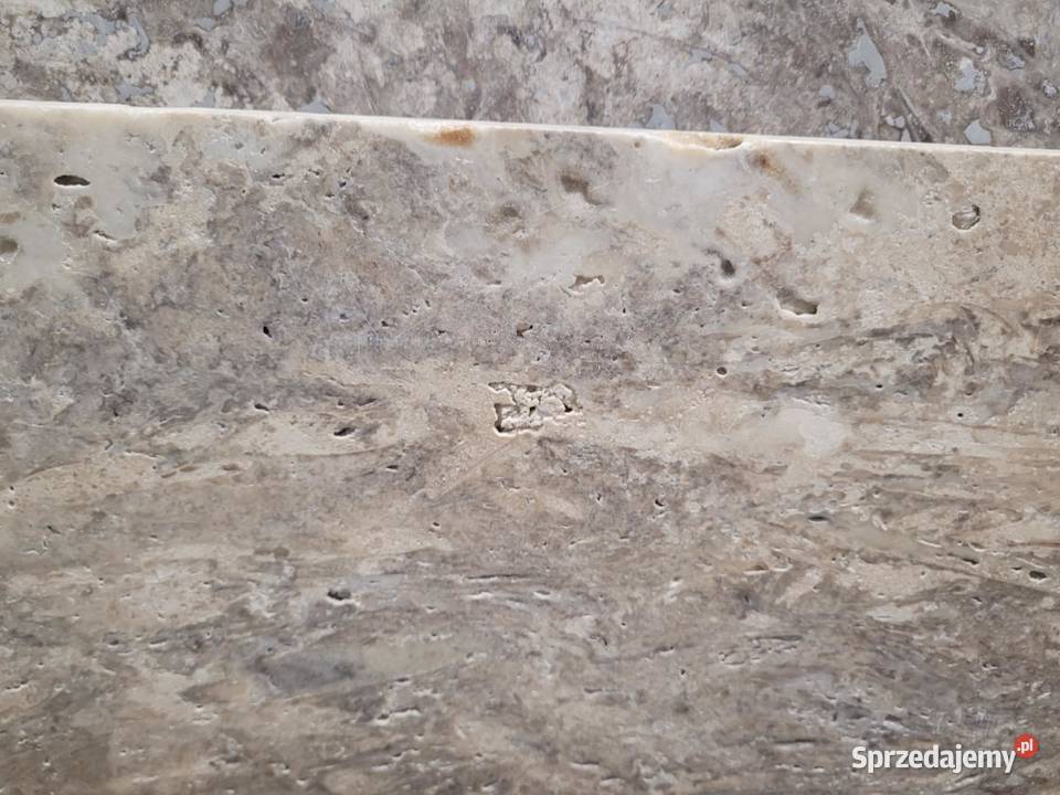 Płytki Trawertyn Silver Ash bębnowany 61x61x3 Pyrzyce