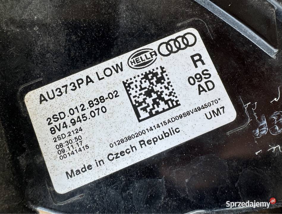 Lampa tył prawa rh Audi a3 8v4 lift 1620 osobowe Międzychód