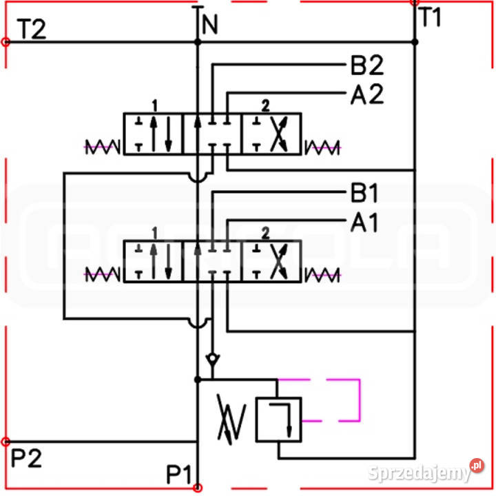 ROZDZIELACZ 2 SEKCYJNY RR2510211 HYDROTOR Mierzęcice
