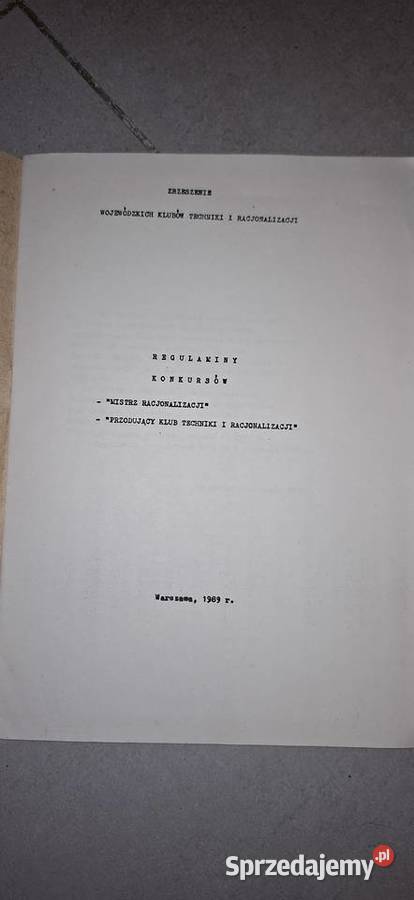 Regulamin Mistrz Racjonalizacji WKTiR PRL Łęczyca