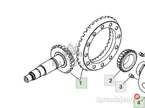 John Deere 7830 Koło Koronkowe z Wałkiem Zębatym Jastrzębniki