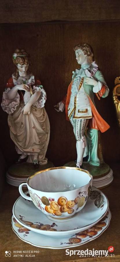 Filiżanka z talerzykiem deserowym Łomonosow Gdańsk