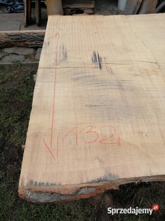 Monolit 260x140x65 dąb live edge blat loft Przysucha