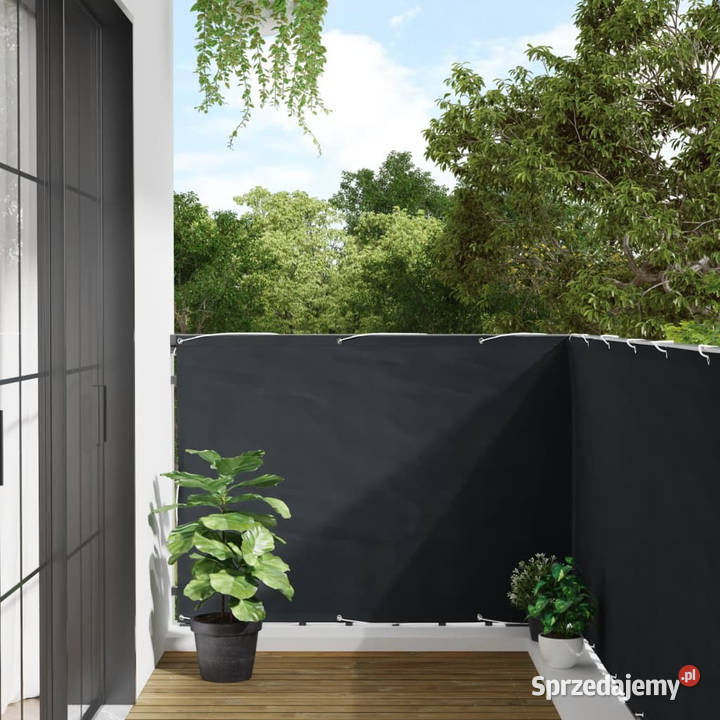 Parawan balkonowy antracytowy 120x600 tkanina Warszawa sprzedam