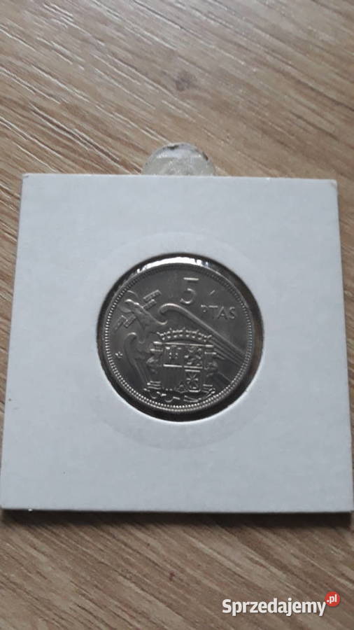 5 Peset Hiszpania 1957 r Numizmatyka Konin