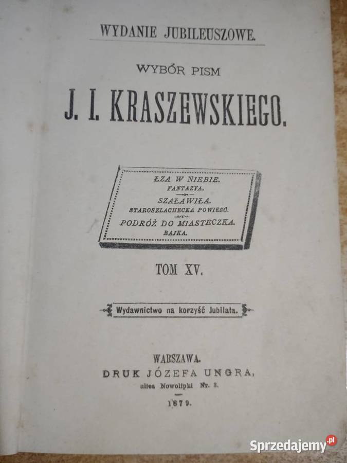 Podróż do MiasteczkaŁZA w NIEBUIE Kraszewskiwa