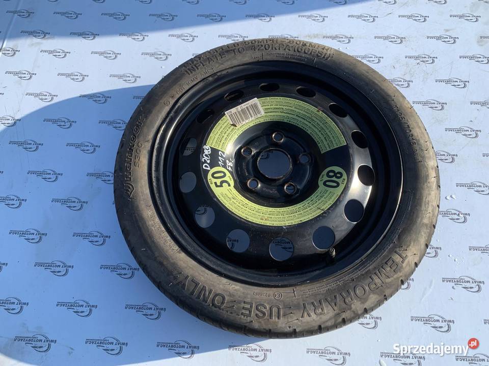 GOLF AUDI SEAT ALTEA koło dojazdowe 1257016 96M