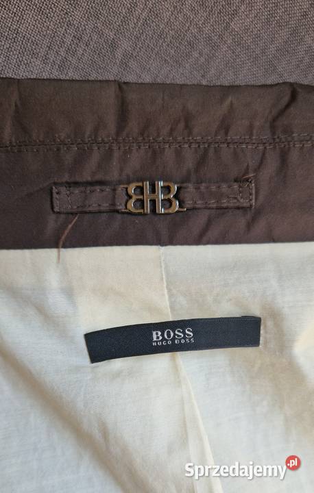 Damski PŁASZCZ marki BOSS klasyczny42 LXL stan