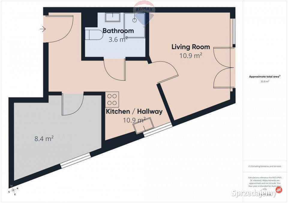 2pokojowe mieszkanie Gdańsk Murapol Portovo balkon pomorskie