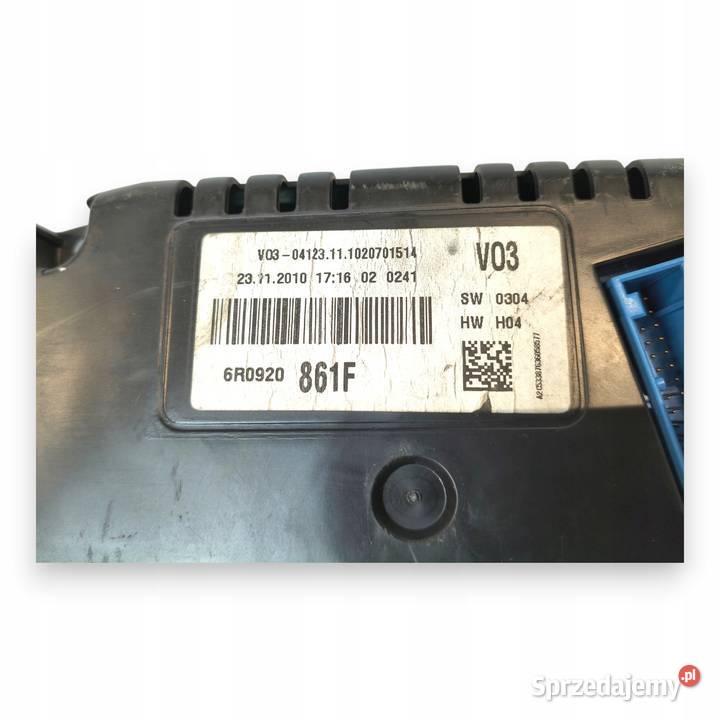 LICZNIK ZEGARY 6R0920861F VW Polo V 12 16 TDI osobowe Chełm