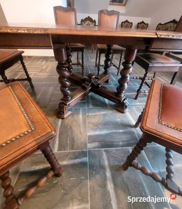 STÓŁ i 6 KRZESEŁ Nysa