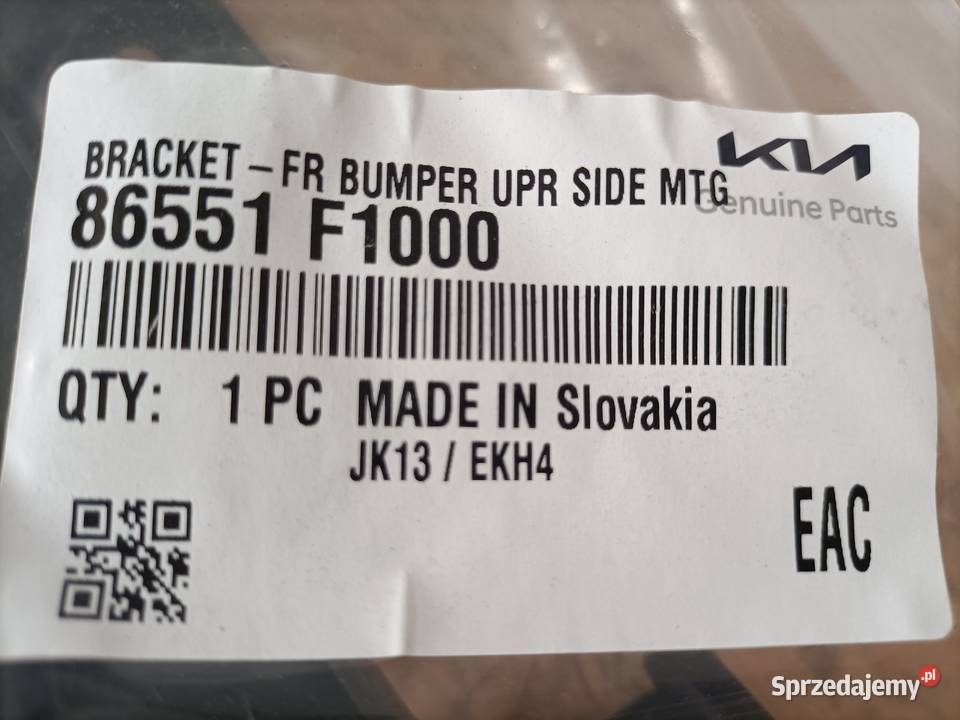 KIA SPORTAGE 15 ŚLIZG MOCOWANIE ZDERZAKA LEWY osobowe wielkopolskie Pleszew