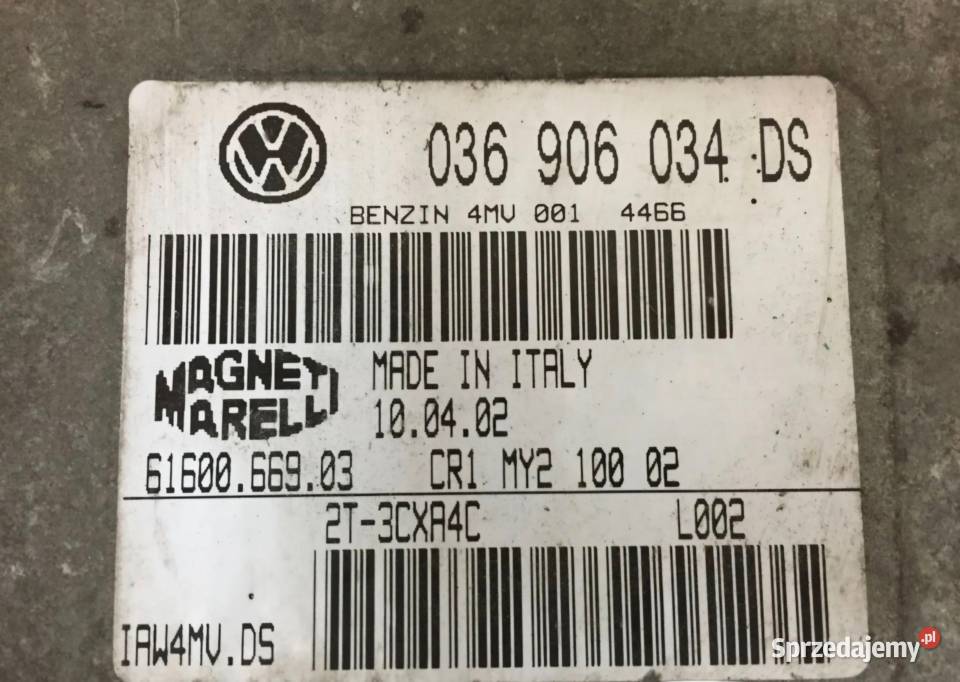 KOMPUTER STEROWNIK SILNIKA 16 B SEAT LEON I SEAT Działoszyce sprzedam