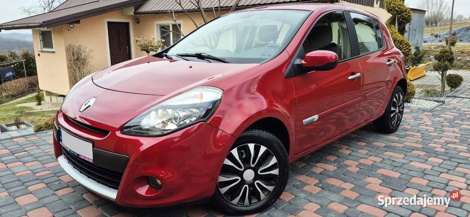 RENAULT CLIO 2011 LIFT 5 DRZWI 1 WŁ 12 101 NOWE wiśniowy