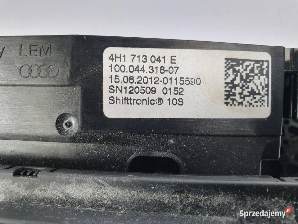 GAŁKA ZMIANY BIEGÓW AUDI S8 D4 4H1927731A Lipno sprzedam