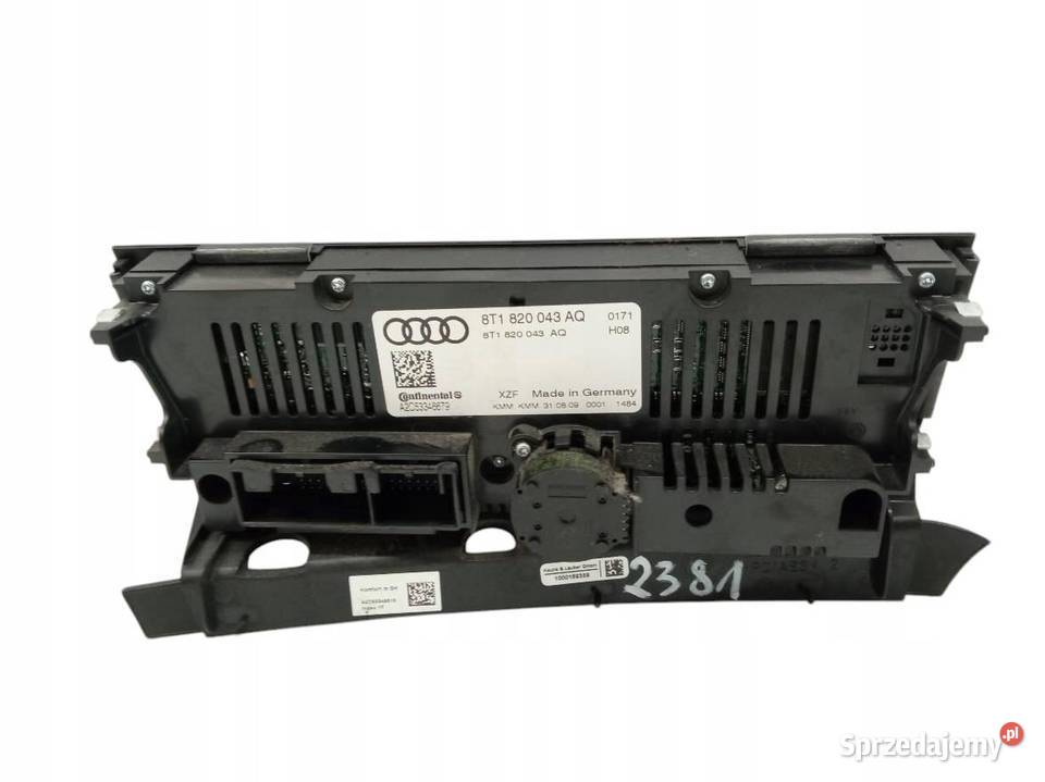 PANEL NAWIEWU ŁADNY ORG 8T1820043AQ Audi Q5 I Rok produkcji 2009