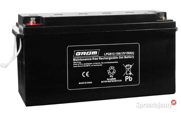 Akumulator żelowy GROM 12V 150Ah LPGS12150 Wałbrzych sprzedam