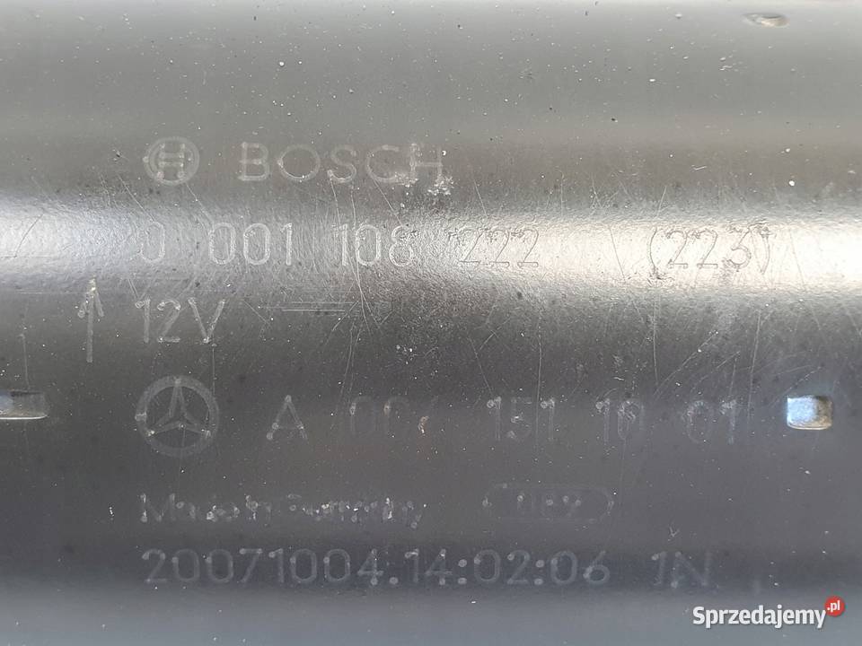 ROZRUSZNIK Mercedes W204 30 V6 ROZRUSZNIK bosch