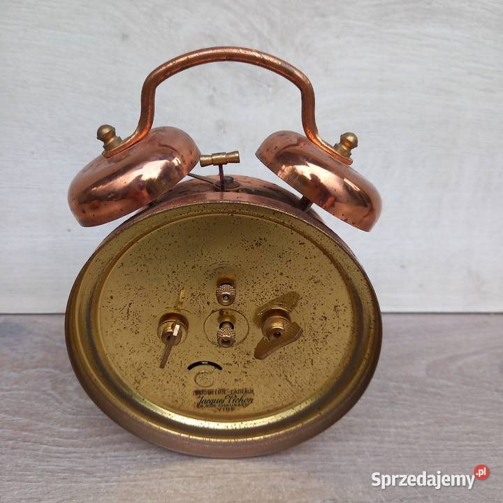 Miedziany francuski zegar francuski budzik Warszawa