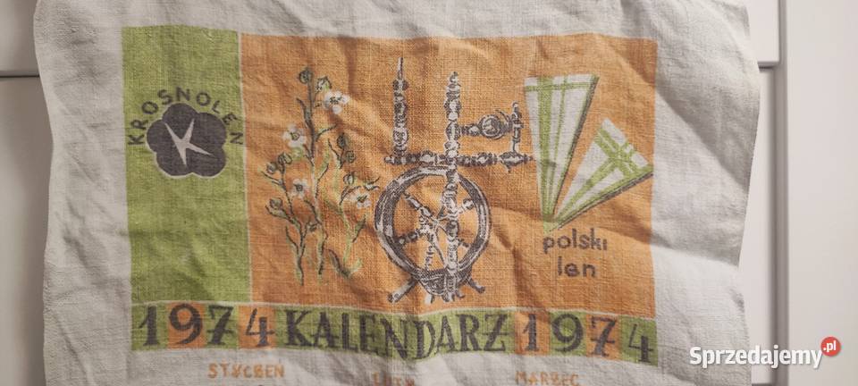 Liana pamiątka tkanina Krosnolen 1974 Kraków