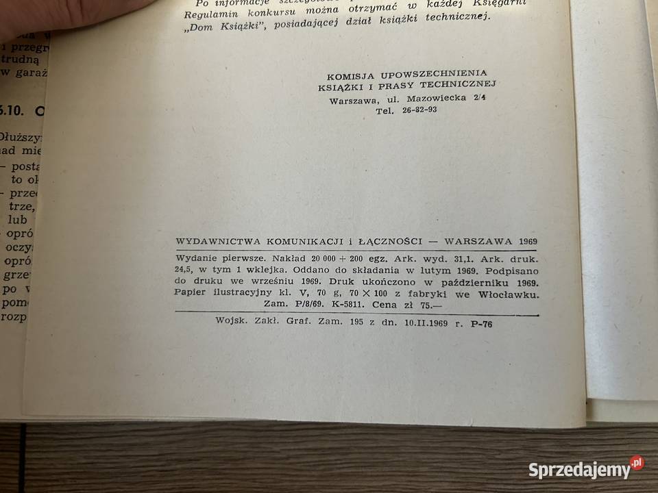 Książka instrukcja Syrena 100 102 103 sprzedam