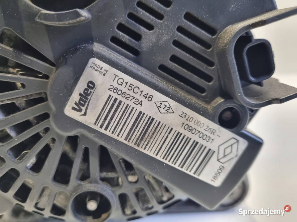 ALTERNATOR Dacia Sandero II 15 DCI valeo Układ elektryczny silnika Rudka
