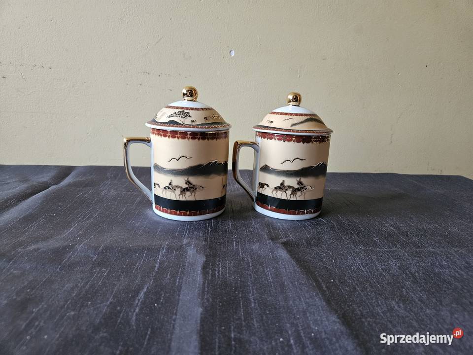 Kubki z przykrywką Porcelana i szkło mazowieckie Warszawa
