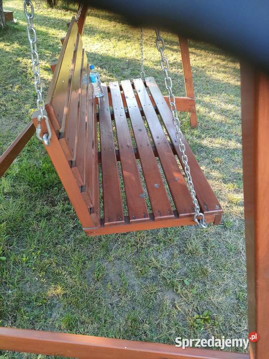 Duża drewniana huśtawka ogrodowa Tomaszów Mazowiecki