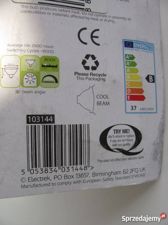 Żarówki MR 16 35W 12V