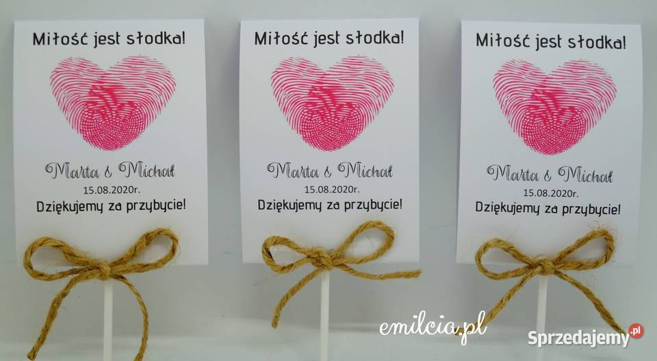 Lizaki Pamiątka Prezent Podziękowanie Gości Zielona Góra