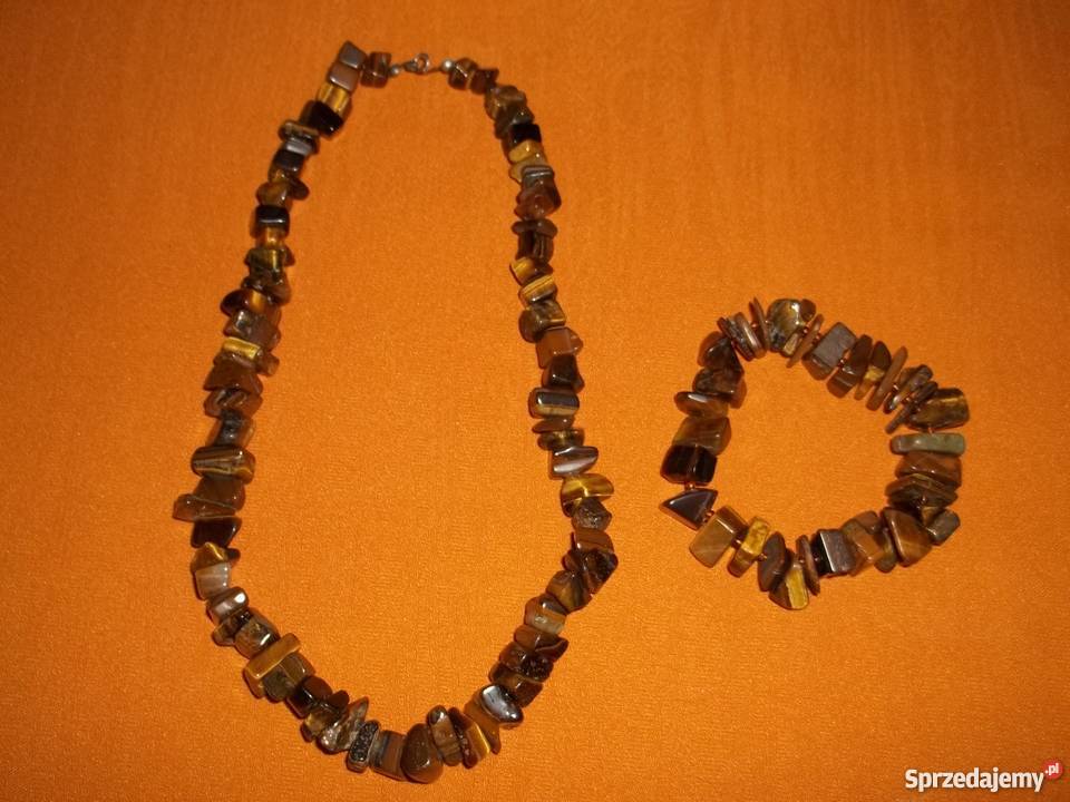 Naszyjnik i bransoletka zestaw BAWOLE OKO Łódź