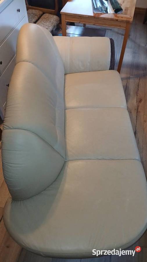 Szezląg sofa skórarattan skóra naturalna Laski
