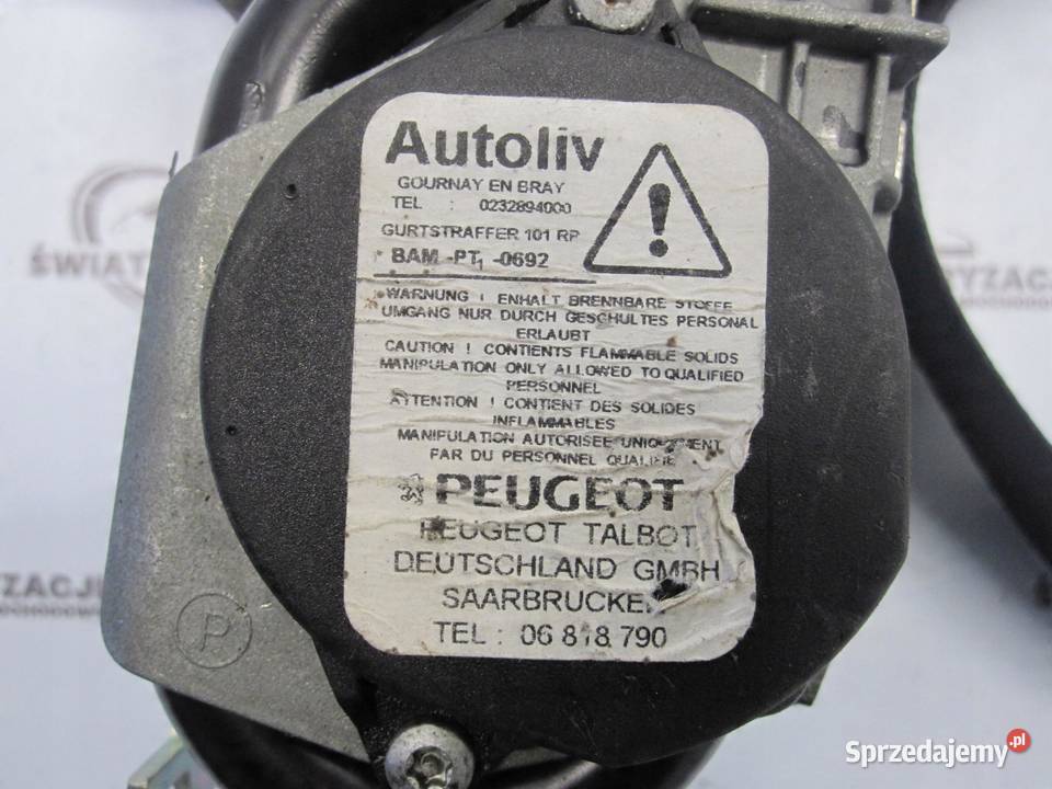 PEUGEOT 508 I SW 11r pas bezpieczeństwa lewy