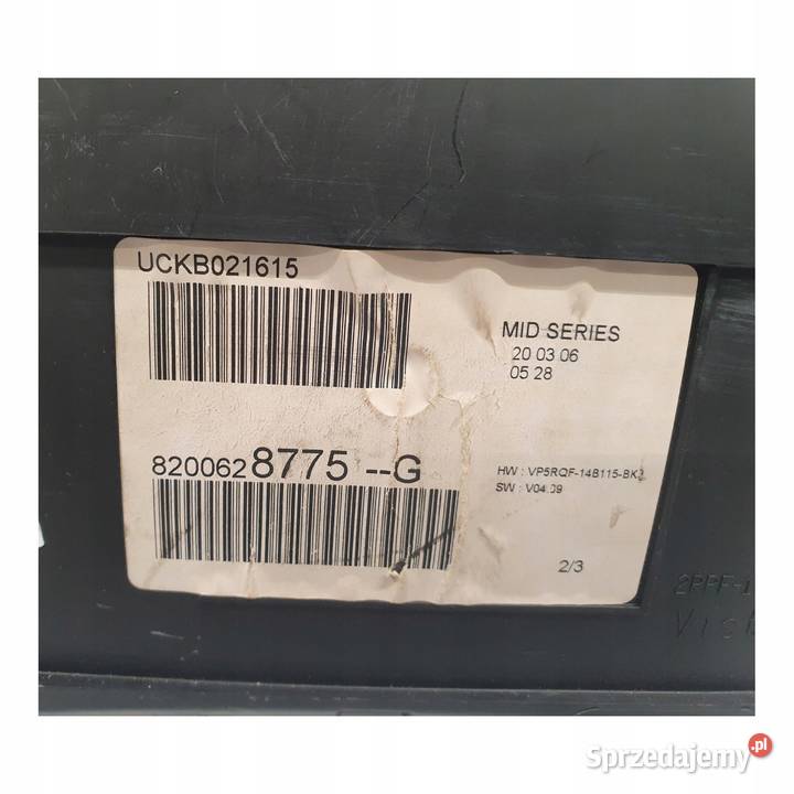 LICZNIK ZEGARY 8200628775G Renault Clio III 16 lubelskie Chełm